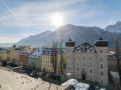 Panoramablick auf Dolomiten (Vergeiner's Hotel Traube) ©Martin Lugger